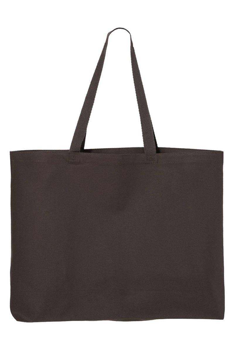Wholesale Accessory Market - Faux Yarn Faith Over Fear Canvas Jumbo Tote