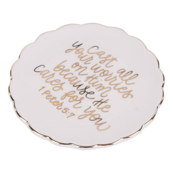 Glory Haus - He Cares For You Trinket Tray