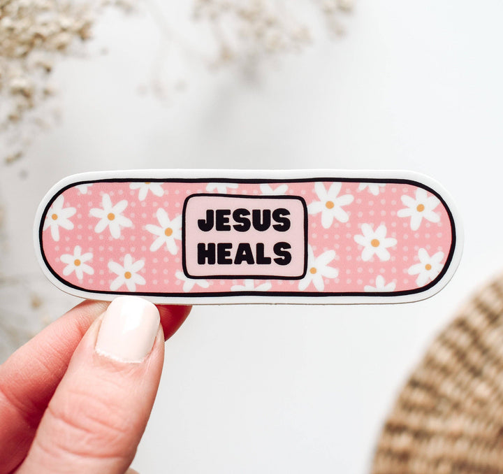 Jesus Heals Vinyl Sticker