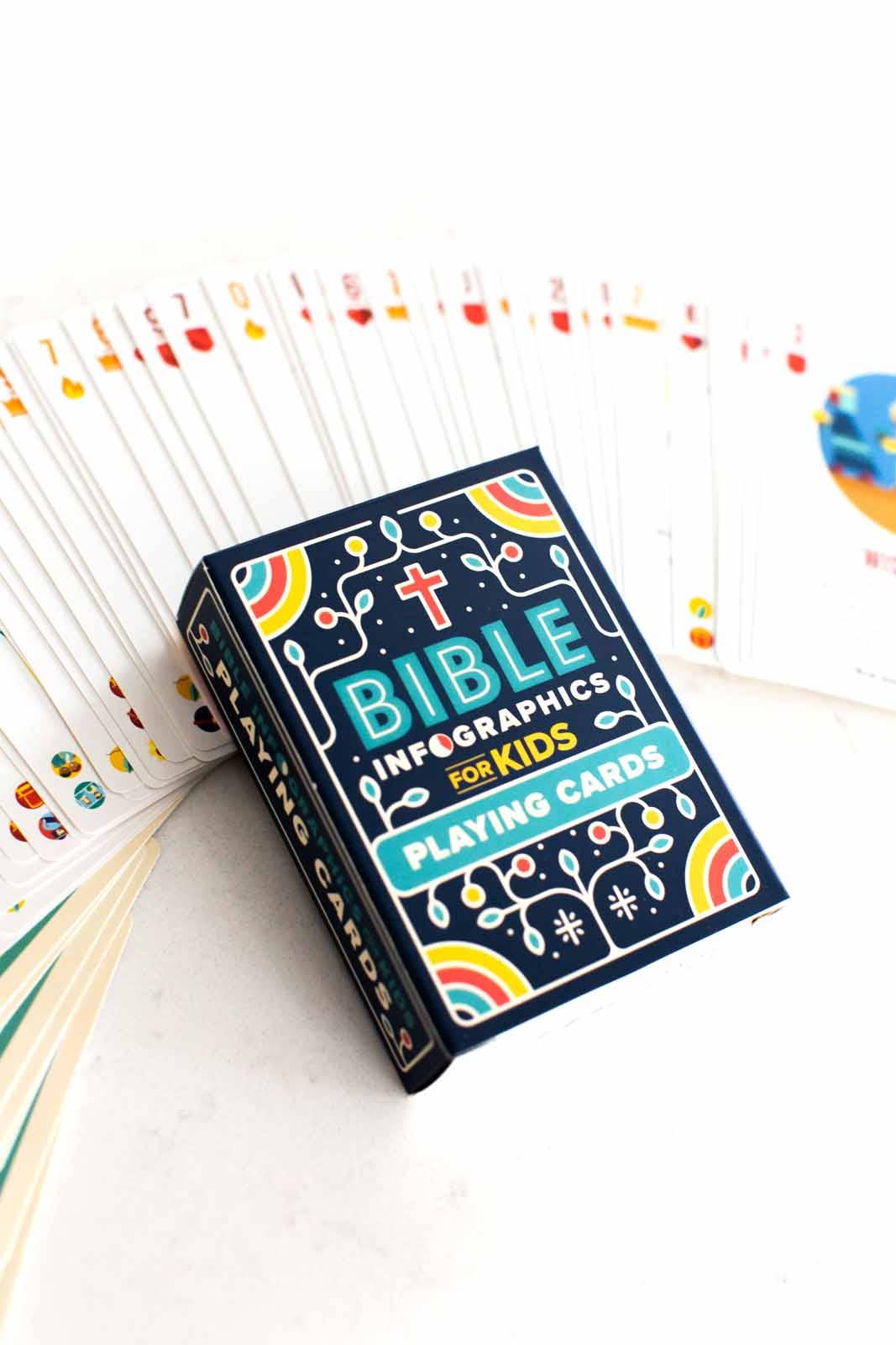 Bible Infographics for Kids Playing Cards: English