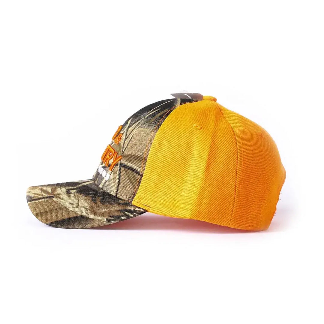 Hat - Camo &amp; Orange - God &amp; Country