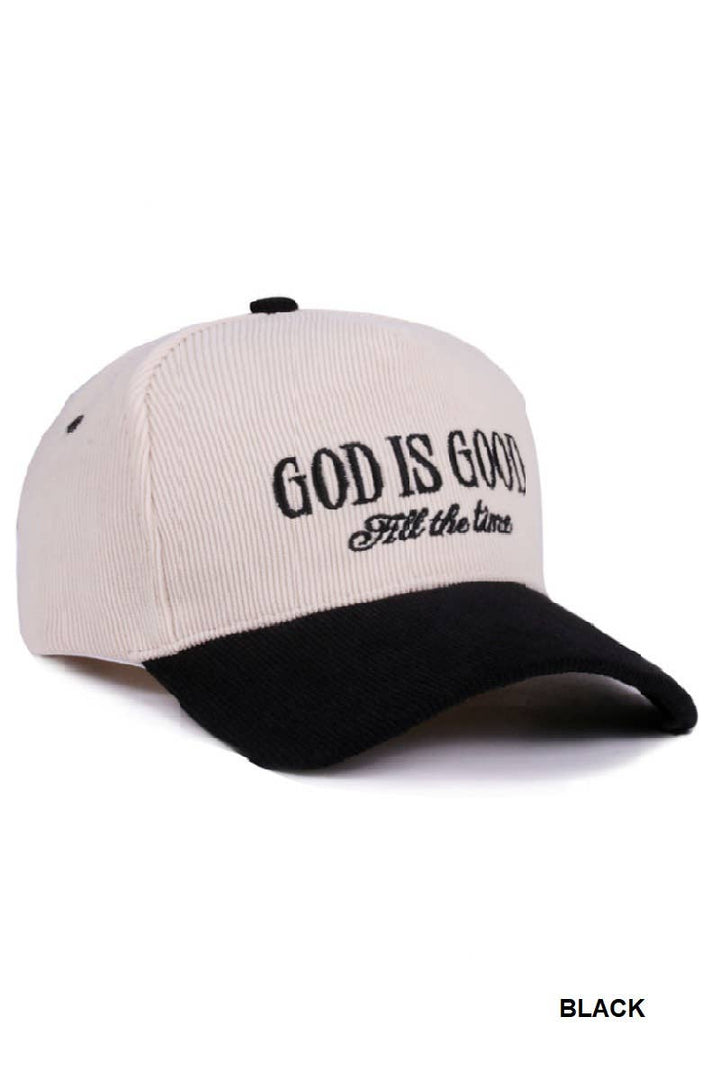 42POPS - `Jesus Lettering Two Tone Corduroy Cap