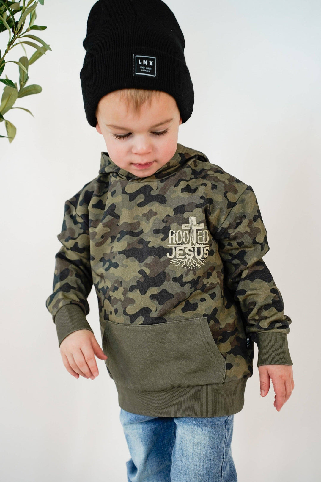 BRVE by Fletch - Rooted In Jesus Kids Hoodie