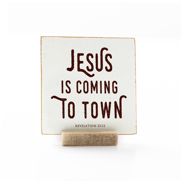 Revelation Culture - Christmas | Wood Message Art Card Flat Card | 4 x 4