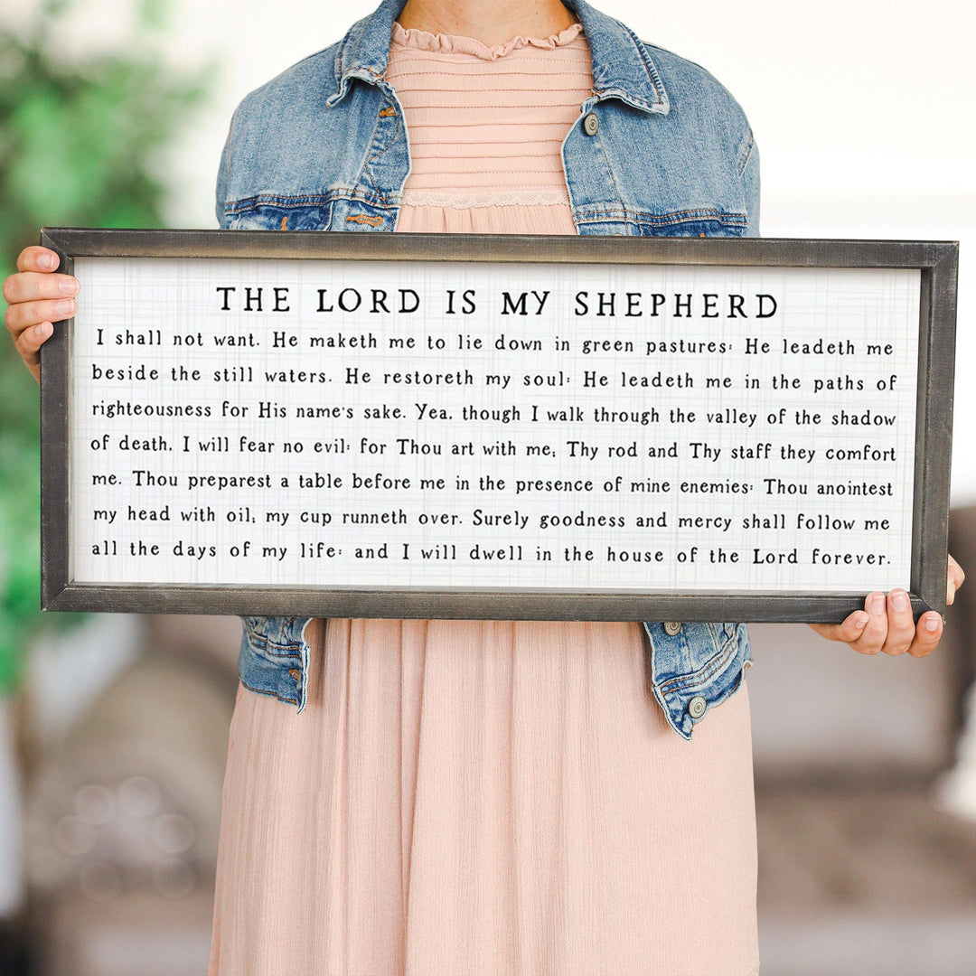 Sincere Surroundings - Lord Is My Shepherd - Farmhouse Frames