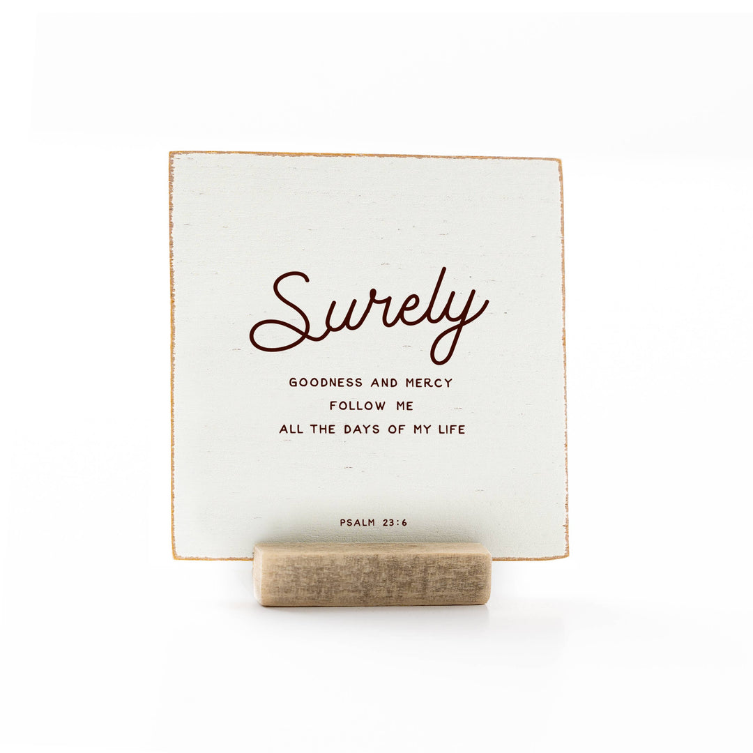 Revelation Culture - The Psalms | Scripture Message Wood Flat Card | 4 x 4"