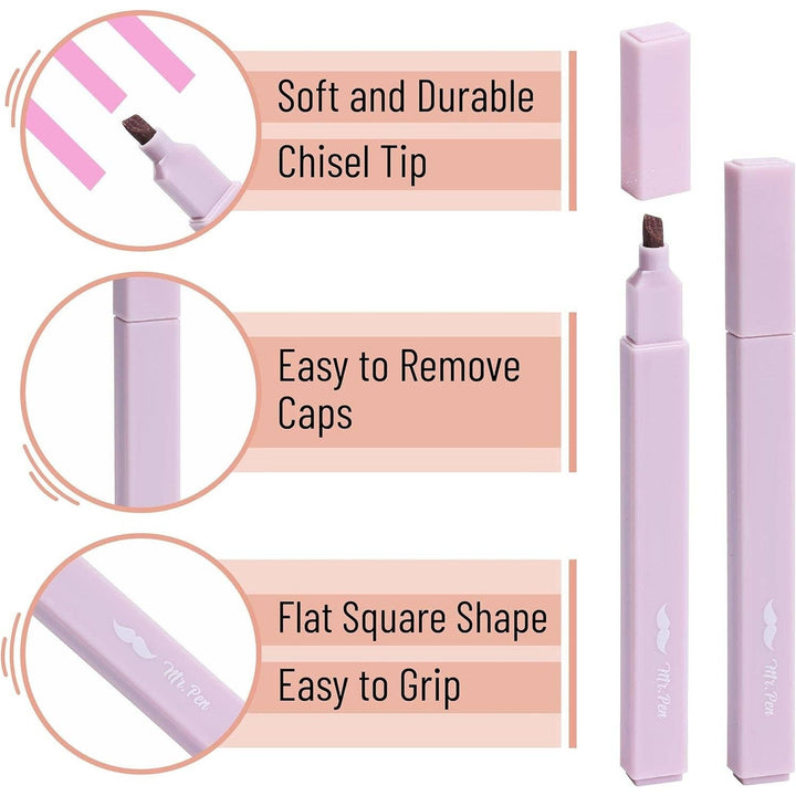 Mr. Pen - Bible Highlighters &amp; Pens No Bleed 16 Pack Pastel