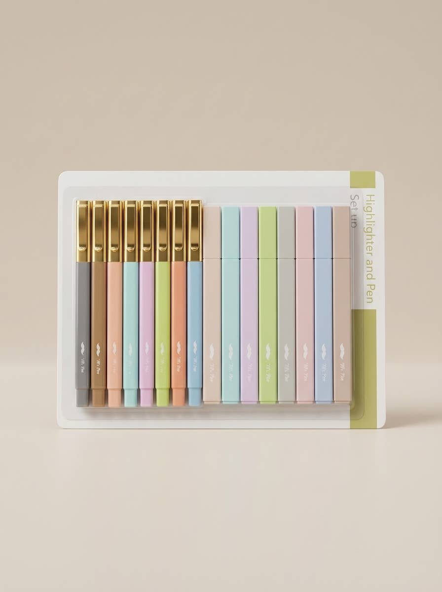 Mr. Pen - Bible Highlighters &amp; Pens No Bleed 16 Pack Pastel