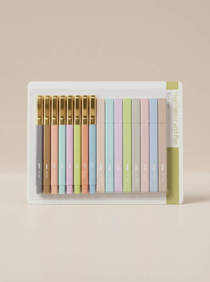 Mr. Pen - Bible Highlighters &amp; Pens No Bleed 16 Pack Pastel