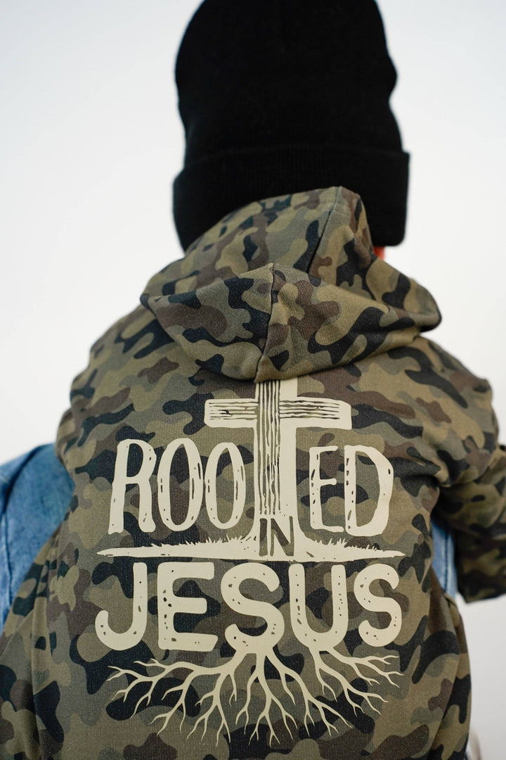 BRVE by Fletch - Rooted In Jesus Kids Hoodie
