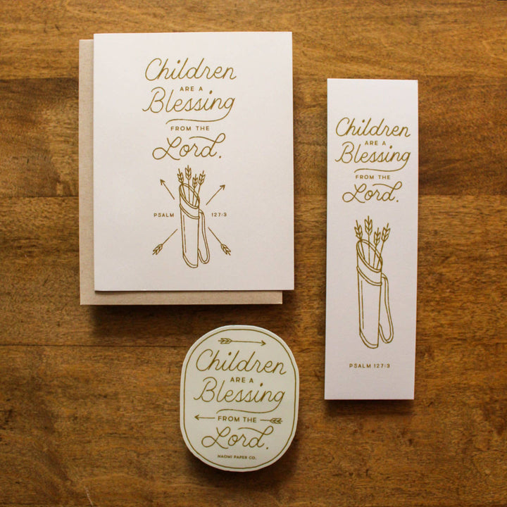 Naomi Paper Co. - Children Are a Blessing Card