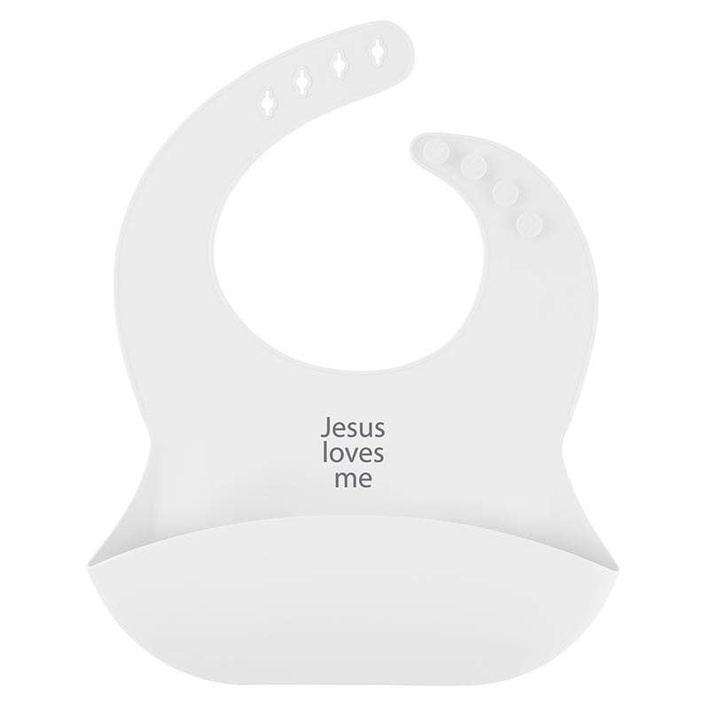 Faithworks by Creative Brands - Silicone Bib - Jesus Loves Me