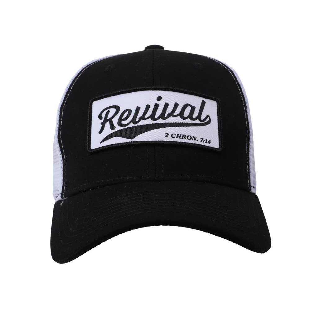 Trucker Hat - "Revival" Black &amp; White