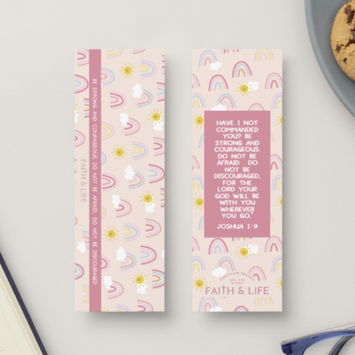 Faith &amp; Life Christian Brands - Cross Paperclip and Bookmark Set: Be Strong And Courageous