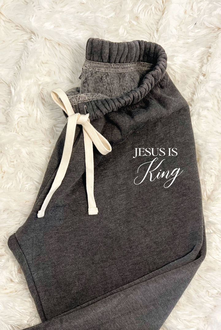 JESUS IS KING Mineral Jogger Sweatpants    : MINERAL BLACK / X-LARGE