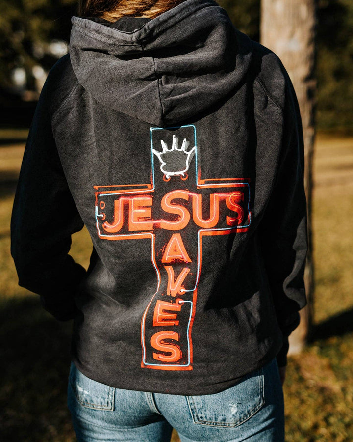 In God We Must - Jesus Saves Premium Hoodie