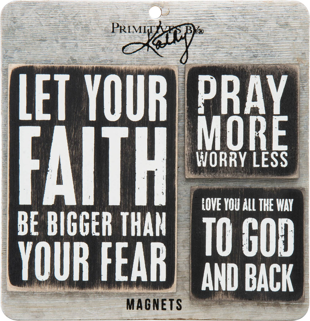 Primitives by Kathy - Faith Magnet Set