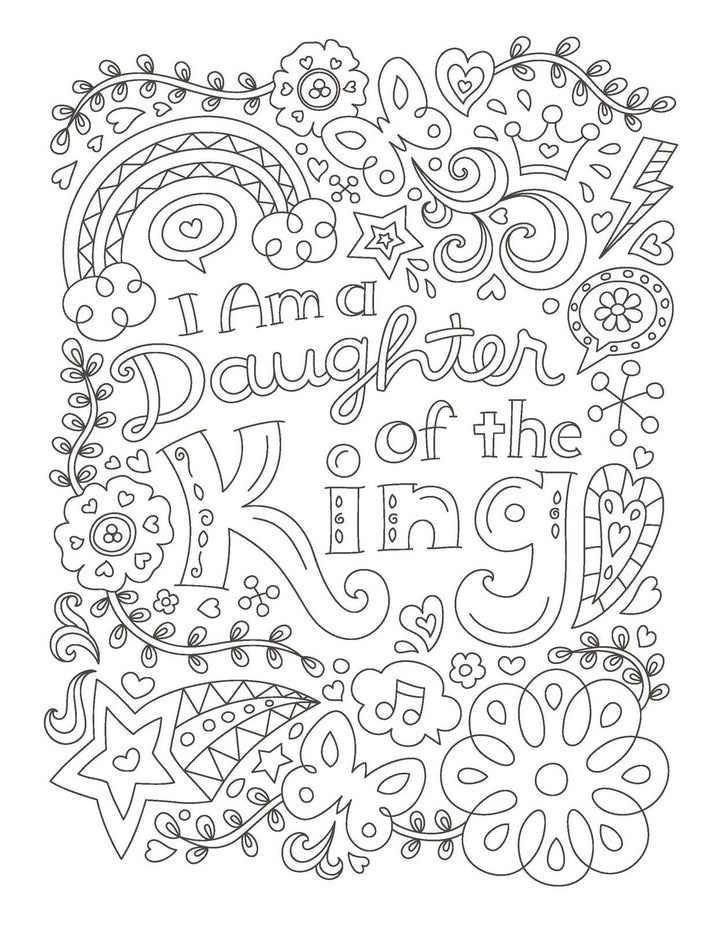 The Power of a Praying Girl Coloring Book: Paperback / English