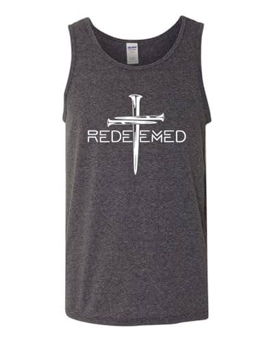 Redeemed Cross Nails Mens Christian Tank Top
