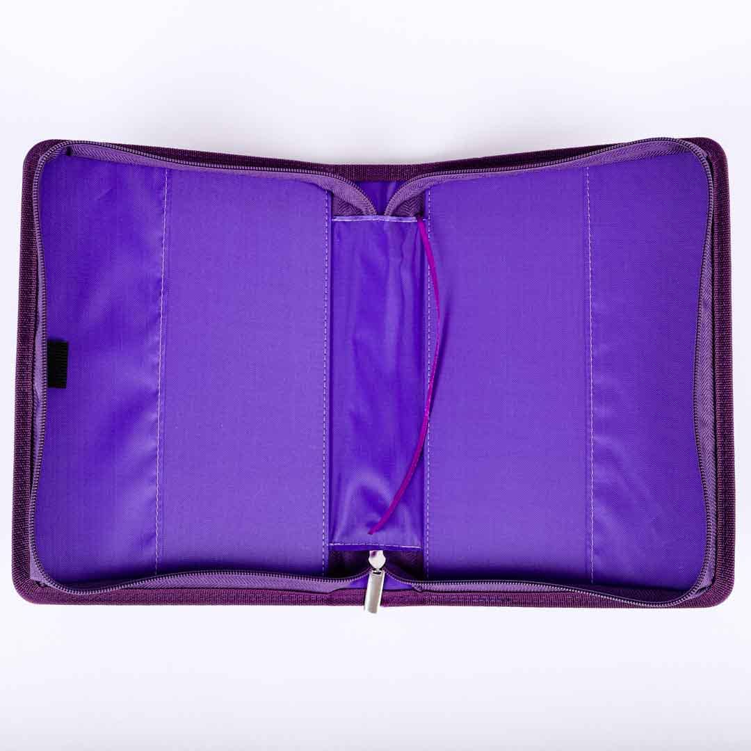 Swanson Christian Products - Bible Cover Imitation Leather Great Love Purple L