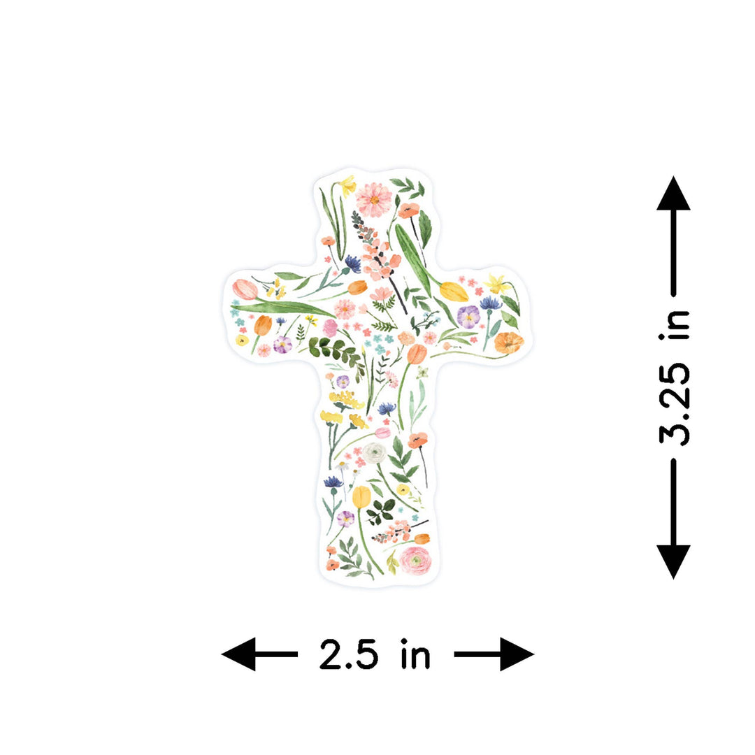 Sincere Surroundings - Floral Cross - Stickers