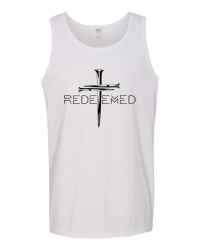Redeemed Cross Nails Mens Christian Tank Top