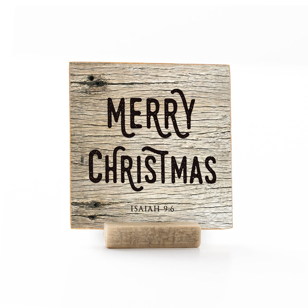 Revelation Culture - Christmas | Wood Message Art Card Flat Card | 4 x 4