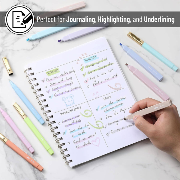 Mr. Pen - Bible Highlighters &amp; Pens No Bleed 16 Pack Pastel