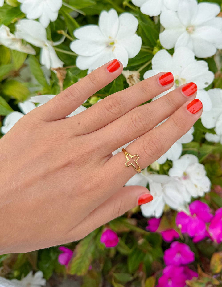 Elevated Faith - Open Cross Ring