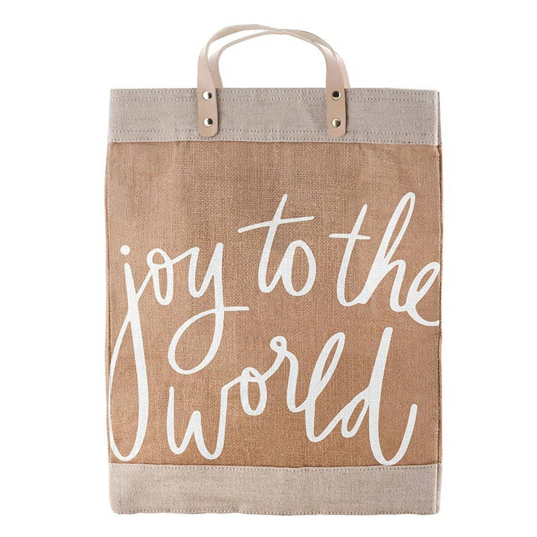 Santa Barbara Design Studio by Creative Brands - Natural Market Tote - Joy to the World