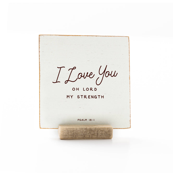 Revelation Culture - The Psalms | Scripture Message Wood Flat Card | 4 x 4"