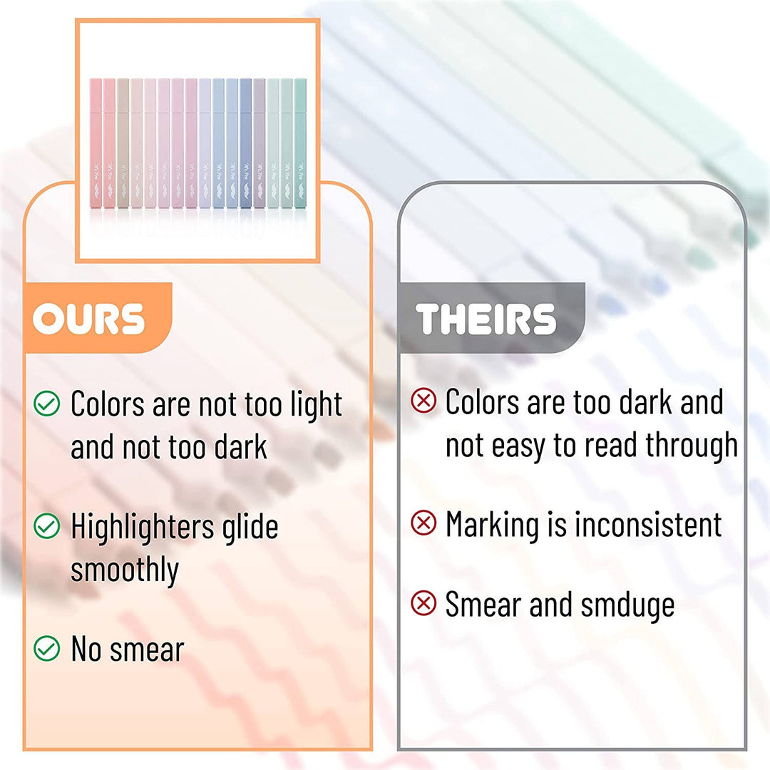 Mr. Pen - Aesthetic Highlighters 16 Pack