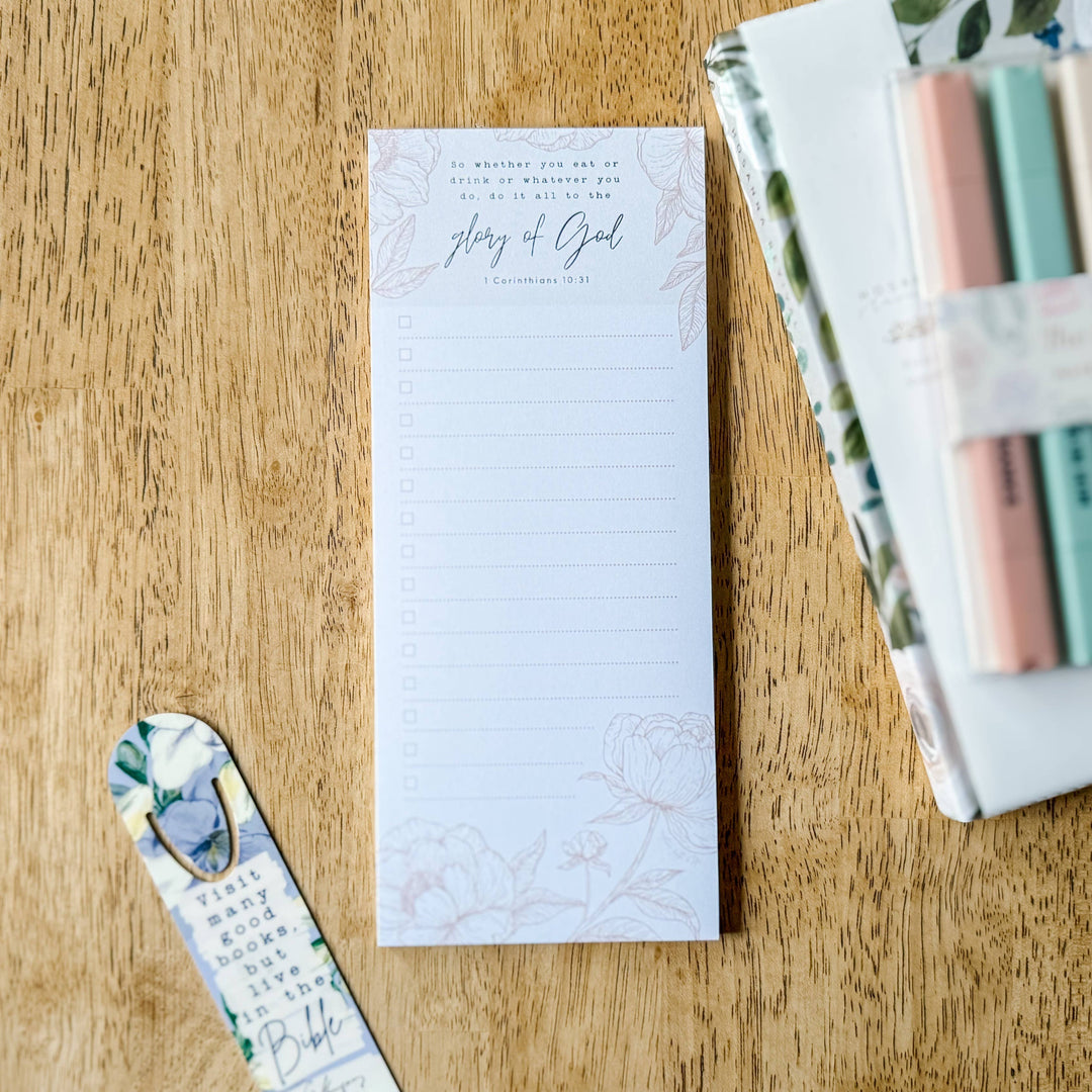 Faith &amp; Life Christian Brands - All To The Glory Of God To-Do List Note Pad