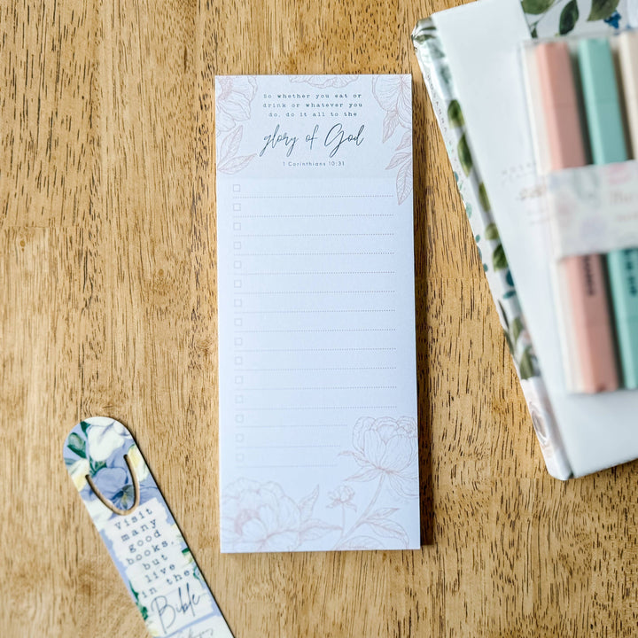 Faith &amp; Life Christian Brands - All To The Glory Of God To-Do List Note Pad