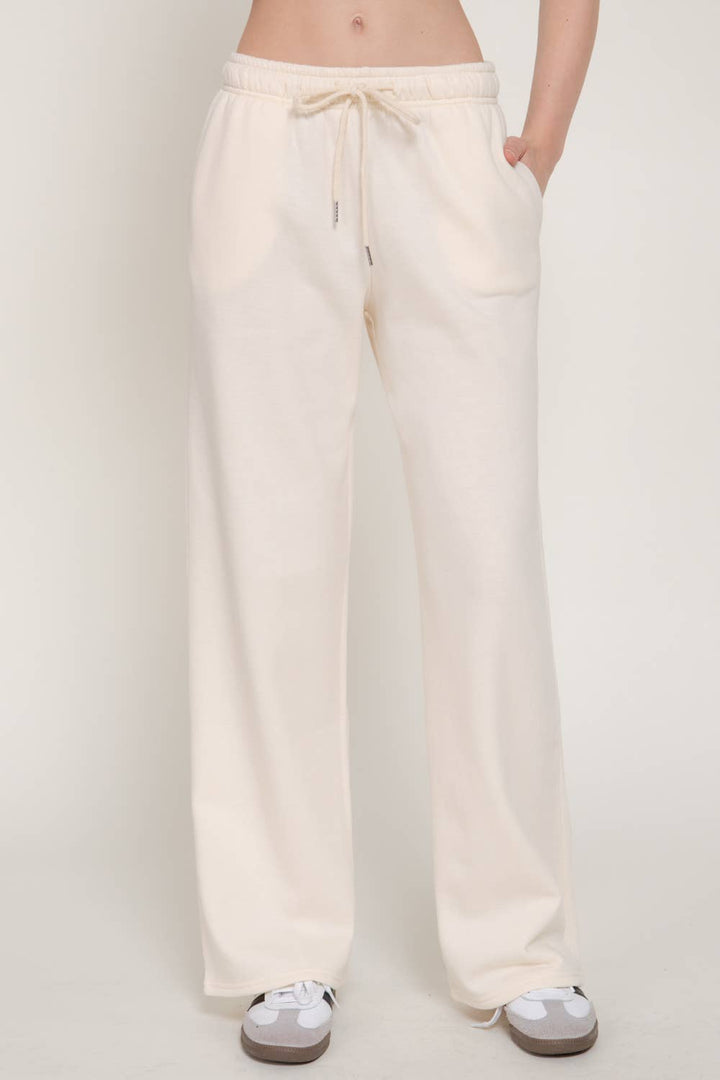 42POPS -  Straight Leg Inner Fleece Jogger Pants
