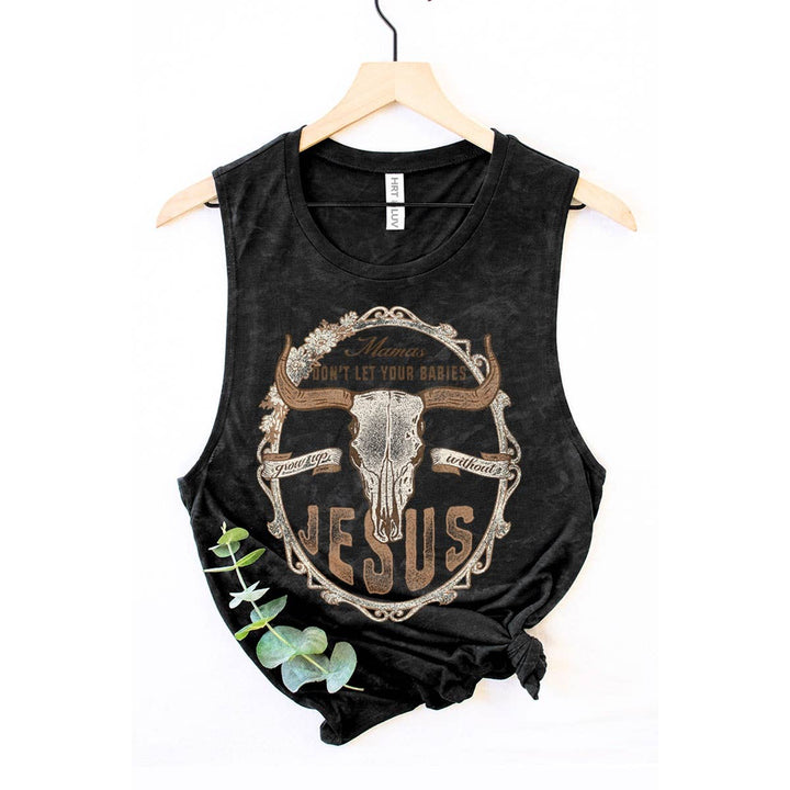 MAMAS JESUS MINERAL GRAPHIC TANK TOP