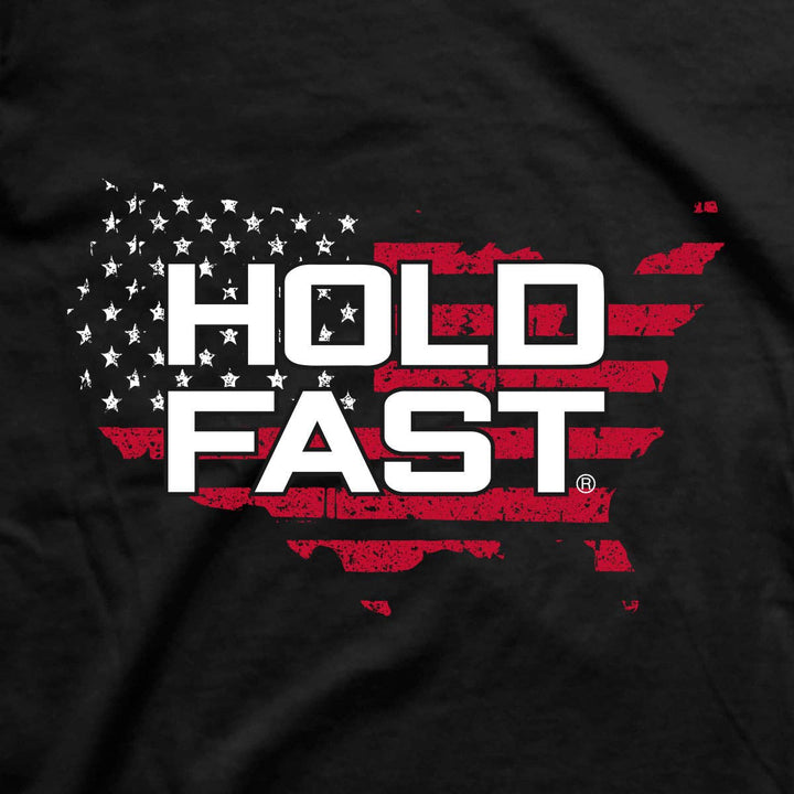 HOLD FAST Mens T-Shirt We Will Not Falter: Black / Medium