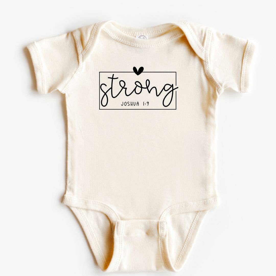 Strong Baby Bodysuit | Christian Gifts for Babies |