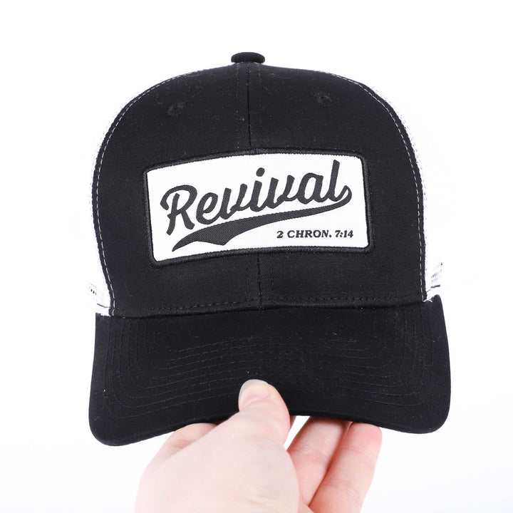 Trucker Hat - "Revival" Black &amp; White