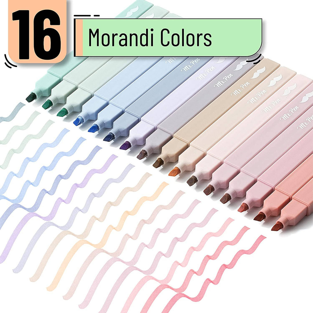 Mr. Pen - Aesthetic Highlighters 16 Pack