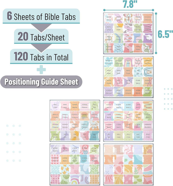 Mr. Pen - Bible Tabs Laminated 120 Pack