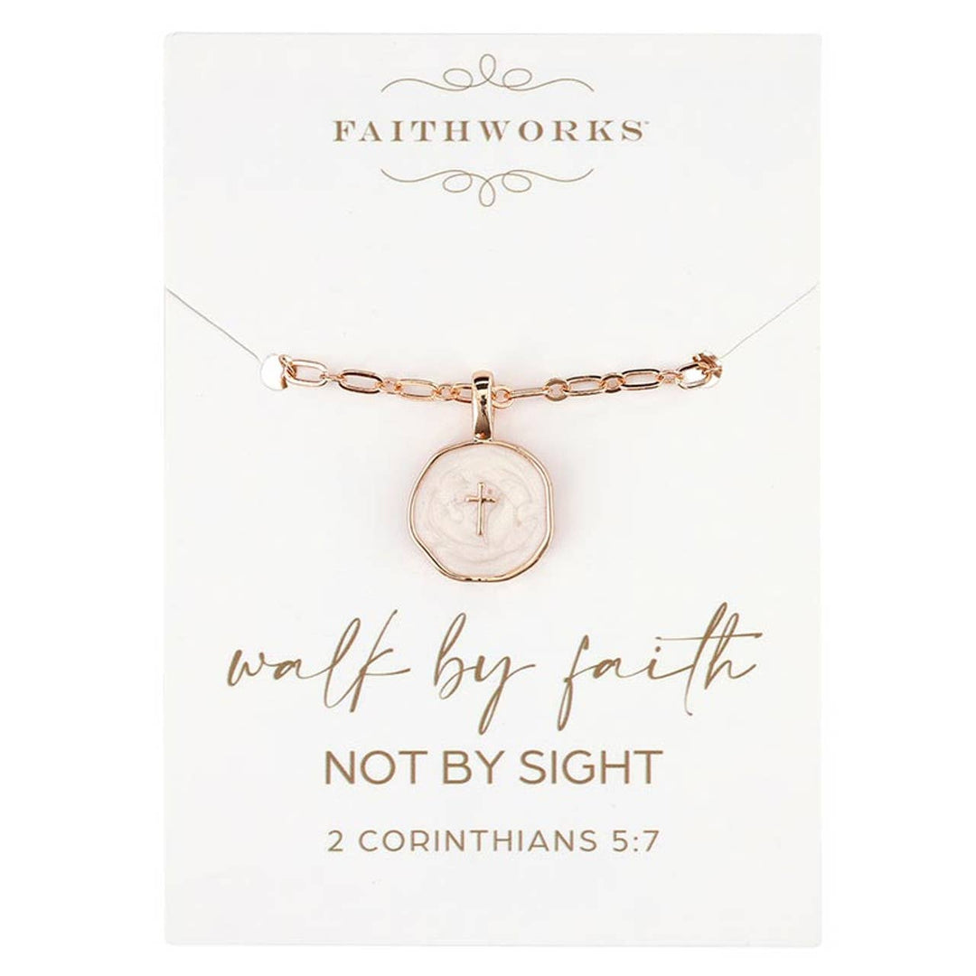 Faithworks by Creative Brands - Necklace - Walk By Faith Not By Sight