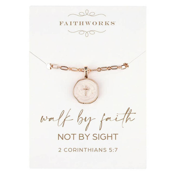 Faithworks by Creative Brands - Necklace - Walk By Faith Not By Sight