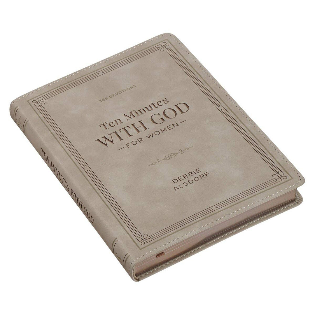 Christian Art Gifts - Devotional 10 Minutes with God for Women Faux Leather