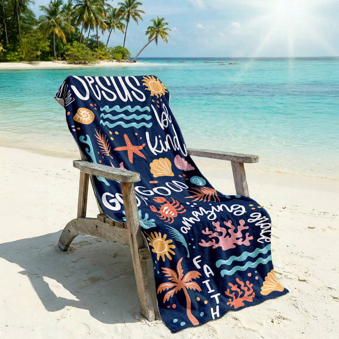 Love Like Jesus Beach Towel