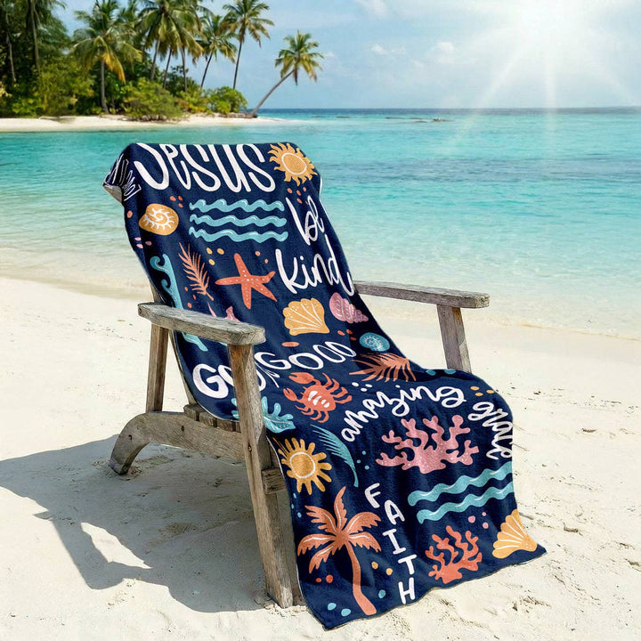 Love Like Jesus Beach Towel