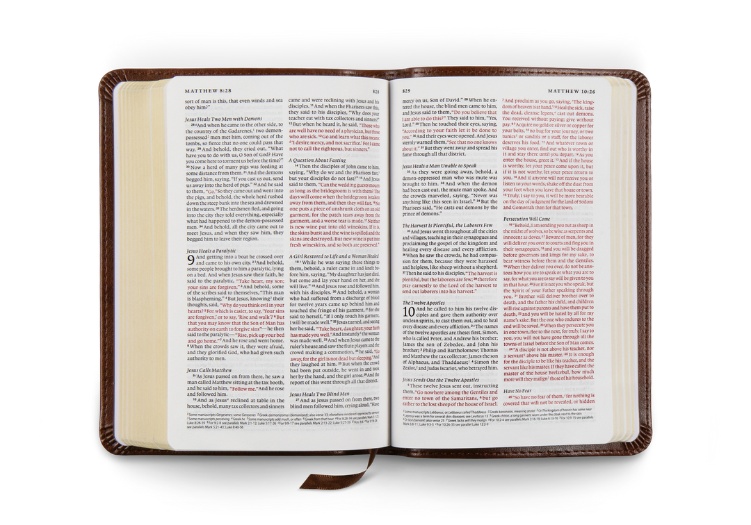 Crossway - ESV Compact Bible, Red Letter, TruTone®, Brown
