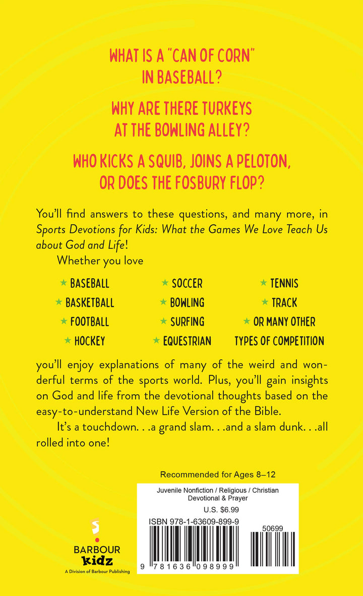 Barbour Publishing, Inc. - Sports Devotions for Kids