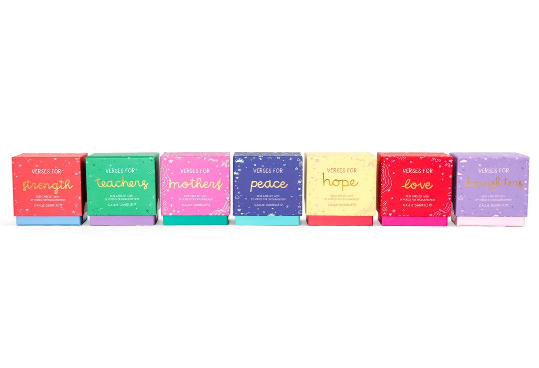 Verses for Peace – Bible Verse Card Set with Display Stand