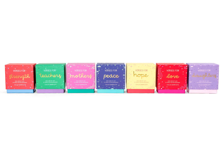 Verses for Peace – Bible Verse Card Set with Display Stand